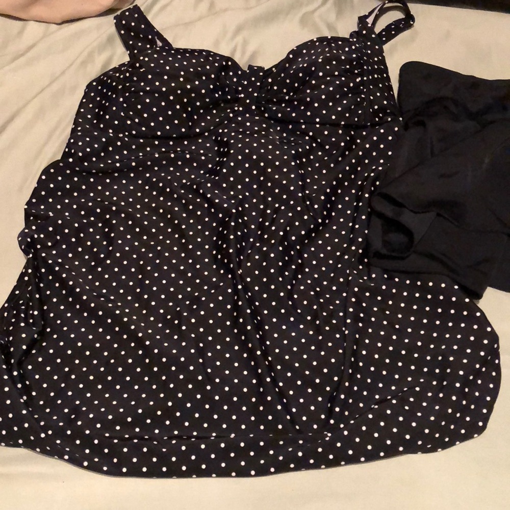Two motherhood maternity bathing suits